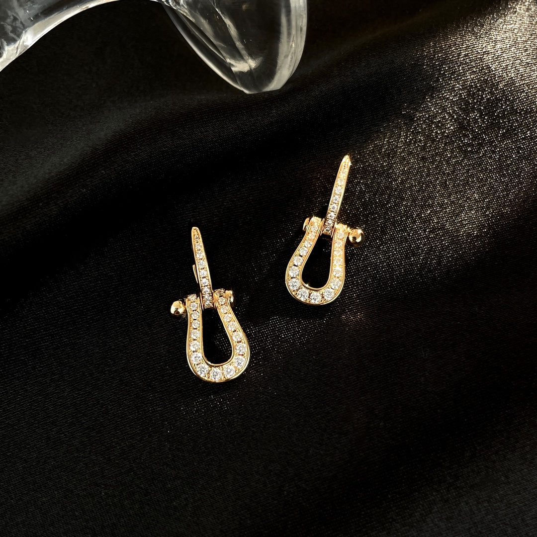 [Glow Muse]FORCE 10 FULL DIAMOND DROP EARRINGS MEDIUM MODEL