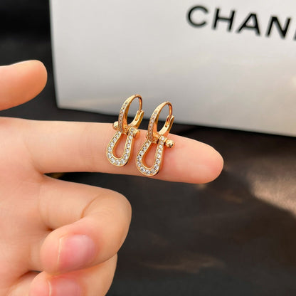[Glow Muse]FORCE 10 FULL DIAMOND DROP EARRINGS MEDIUM MODEL