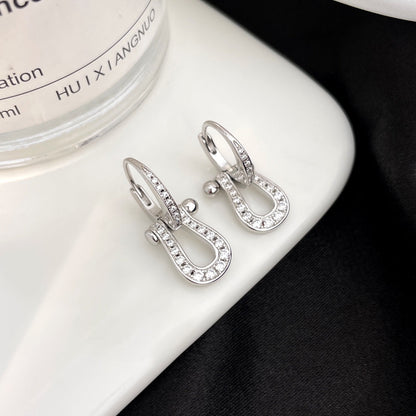 [Glow Muse]FORCE 10 FULL DIAMOND DROP EARRINGS MEDIUM MODEL