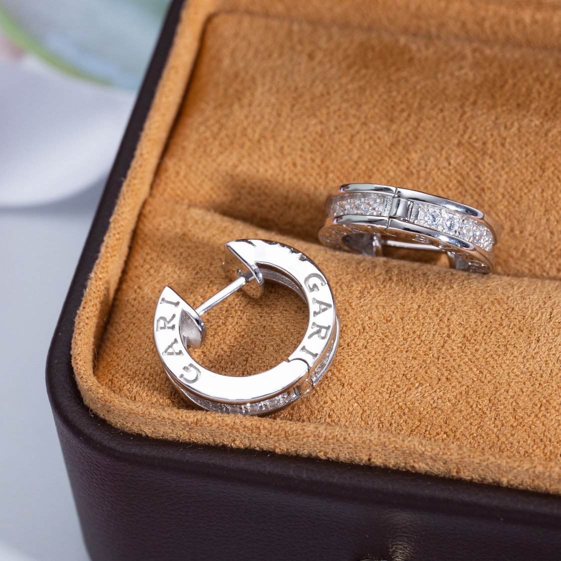 [Glow Muse]ZERO 1 MINI SILVER DIAMOND EARRINGS
