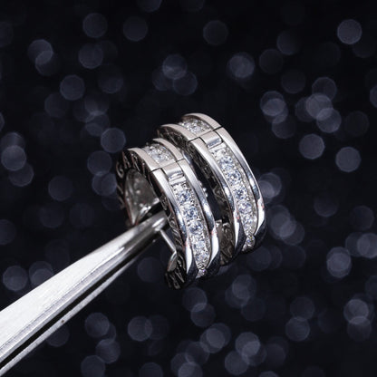 [Glow Muse]ZERO 1 MINI SILVER DIAMOND EARRINGS