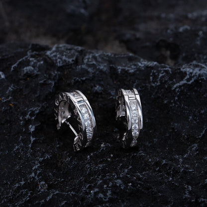 [Glow Muse]ZERO 1 MINI SILVER DIAMOND EARRINGS