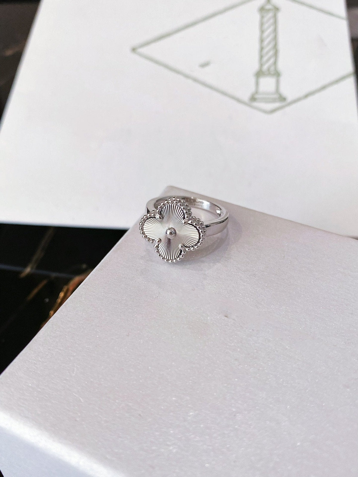 [Glow Muse]CLOVER SILVER RING