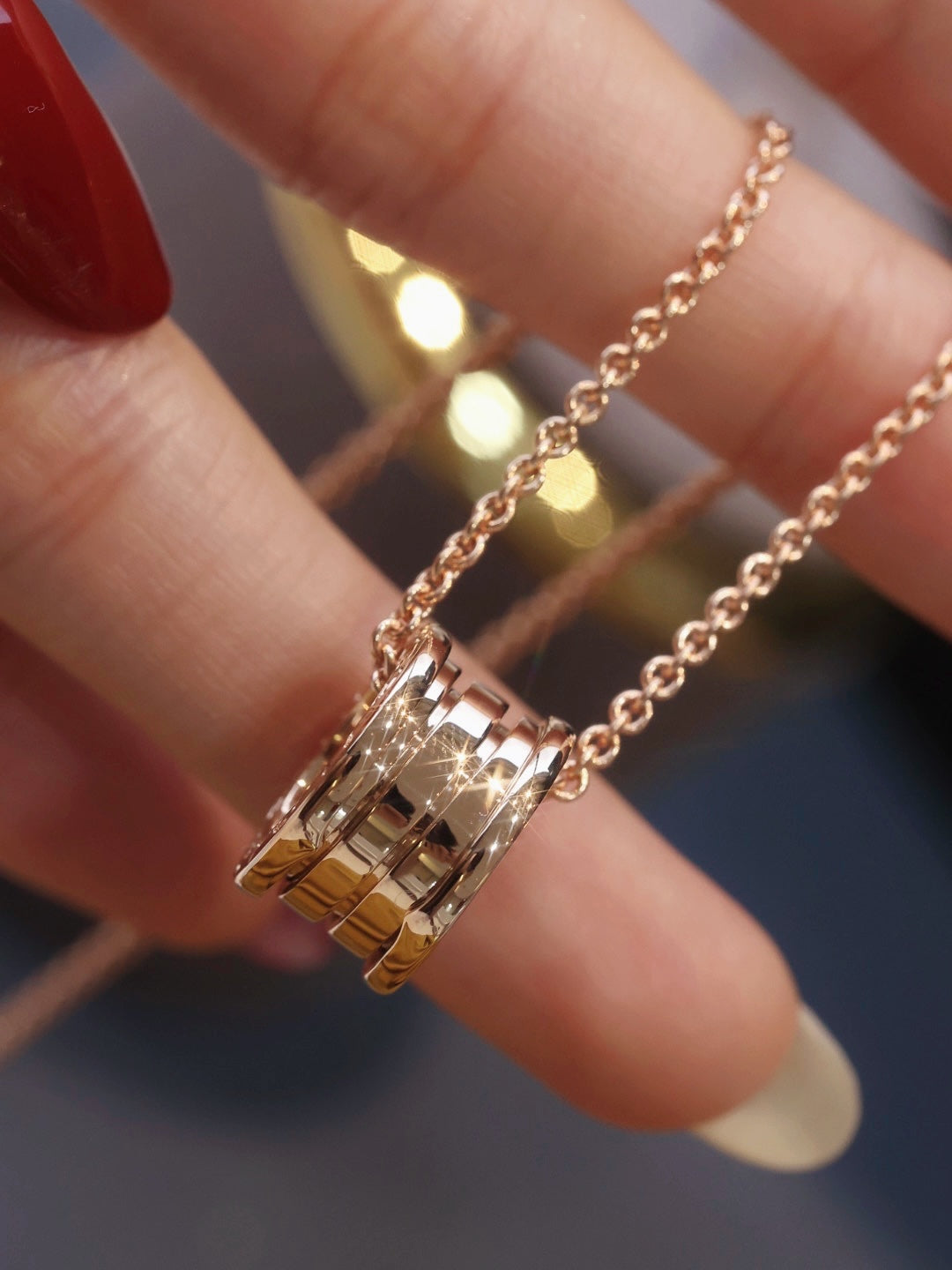 [Glow Muse]ZERO 1 PINK GOLD NECKLACE