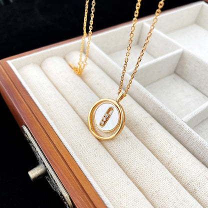 [Glow Muse]Demo MOVE MOP PINK GOLD NECKLACE