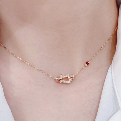 [Glow Muse]FORCE 10 DIAMOND PINK GOLD NECKLACE