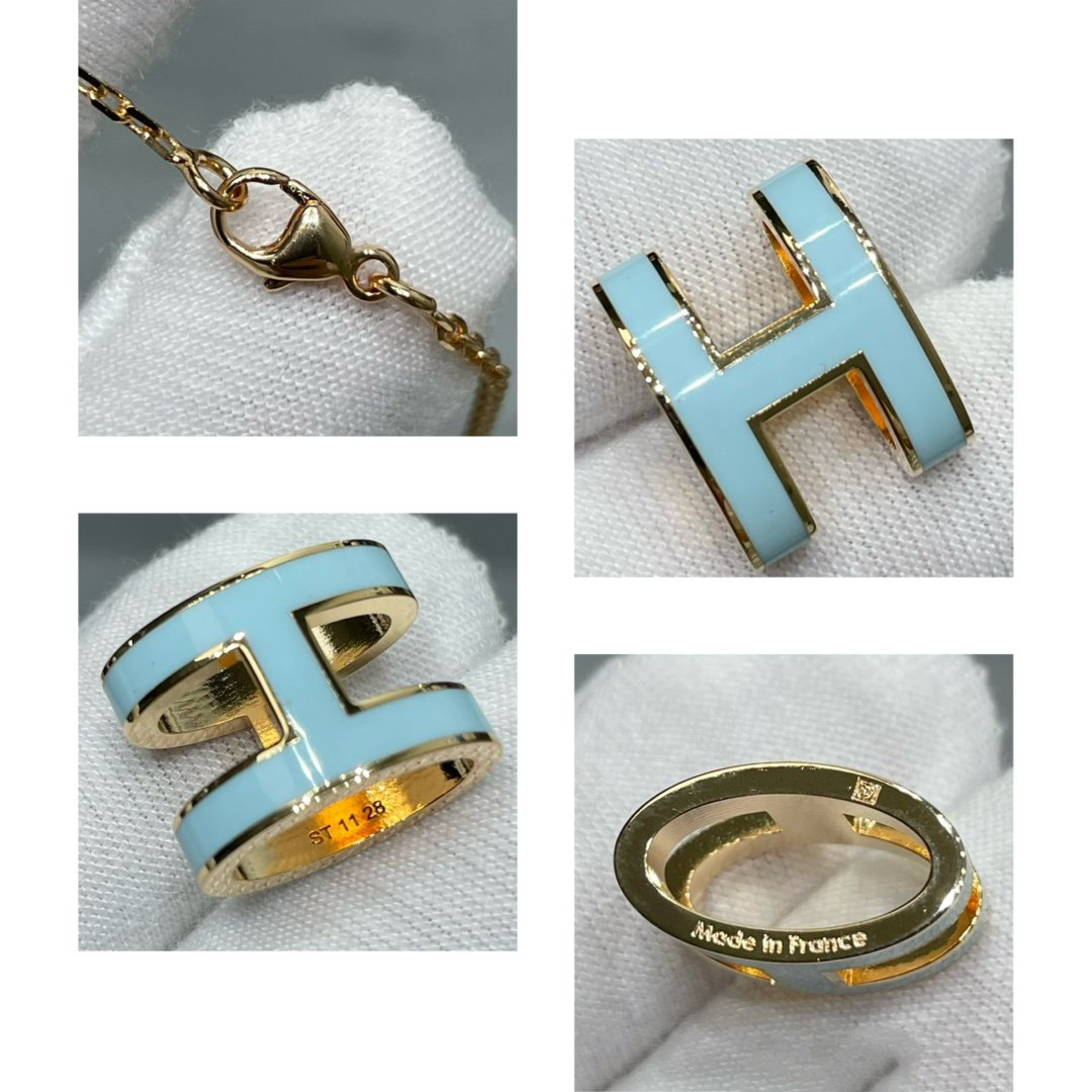 [Glow Muse]POP H SKY BLUE NECKLACE