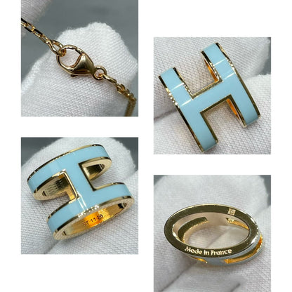 [Glow Muse]POP H SKY BLUE NECKLACE