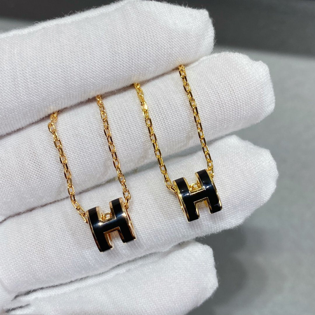 [Glow Muse]MINI POP H NECKLACE