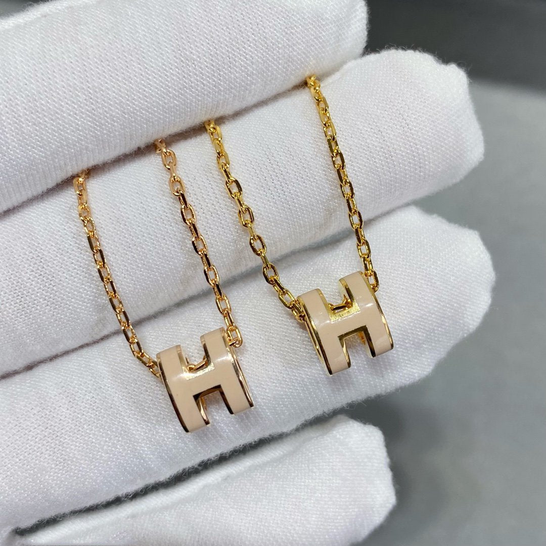 [Glow Muse]MINI POP H NECKLACE