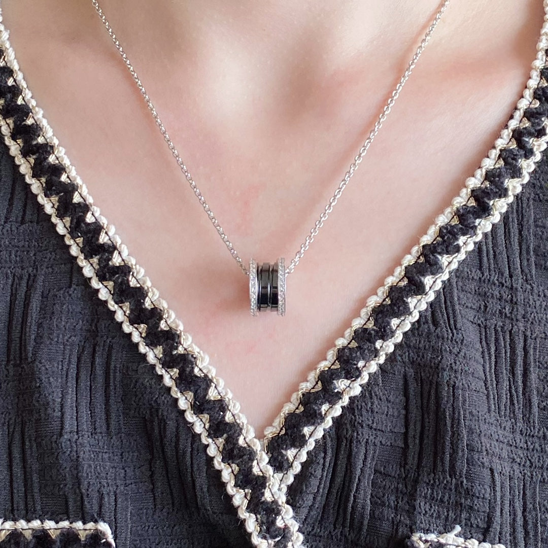 [Glow Muse]ZERO 1 DIAMOND CERAMIC NECKLACE