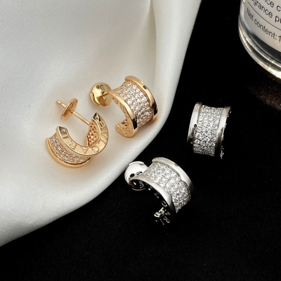 [Glow Muse]ZERO 1 DIAMOND PAVED EARRINGS