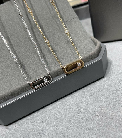 [Glow Muse]MOVE UNO DIAMOND NECKLACE