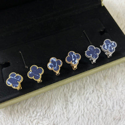 [Glow Muse]CLOVER PIETERSITE MEDIUM STUD EARRINGS
