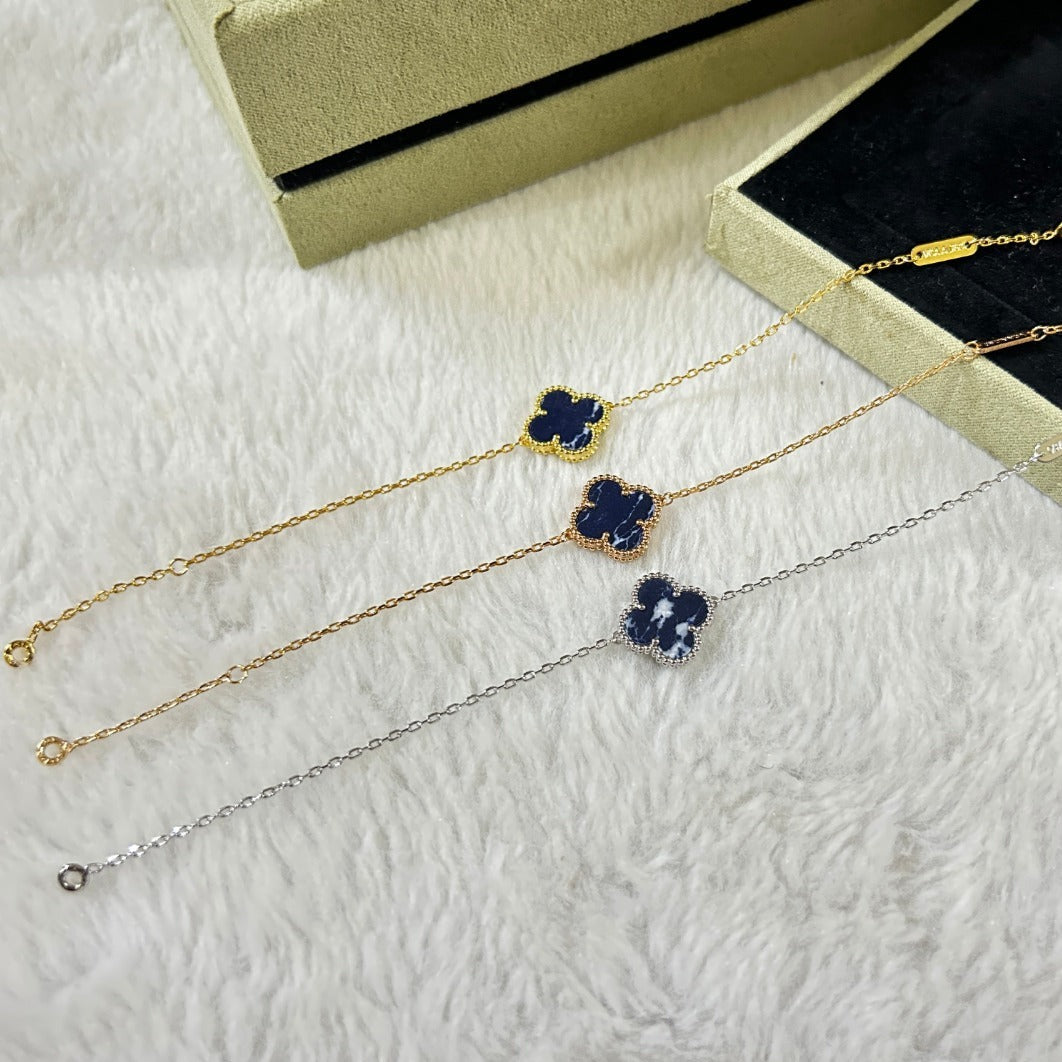 [Glow Muse]CLOVER 1 MOTIF PIETERSITE BRACELET