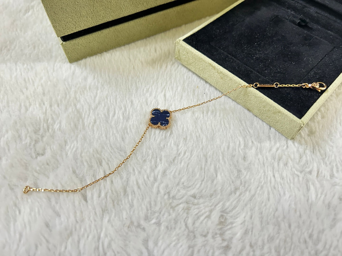 [Glow Muse]CLOVER 1 MOTIF PIETERSITE BRACELET