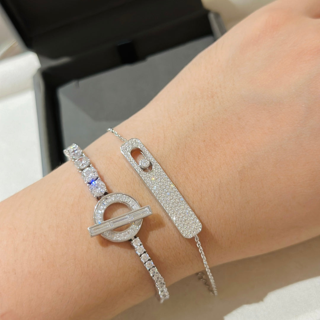 [Glow Muse]MOVE CLASSIQUE DIAMOND PAVED BRACELET