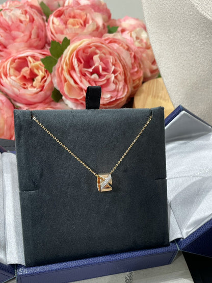 [Glow Muse]LIENS EVIDENCE DIAMOND NECKLACE