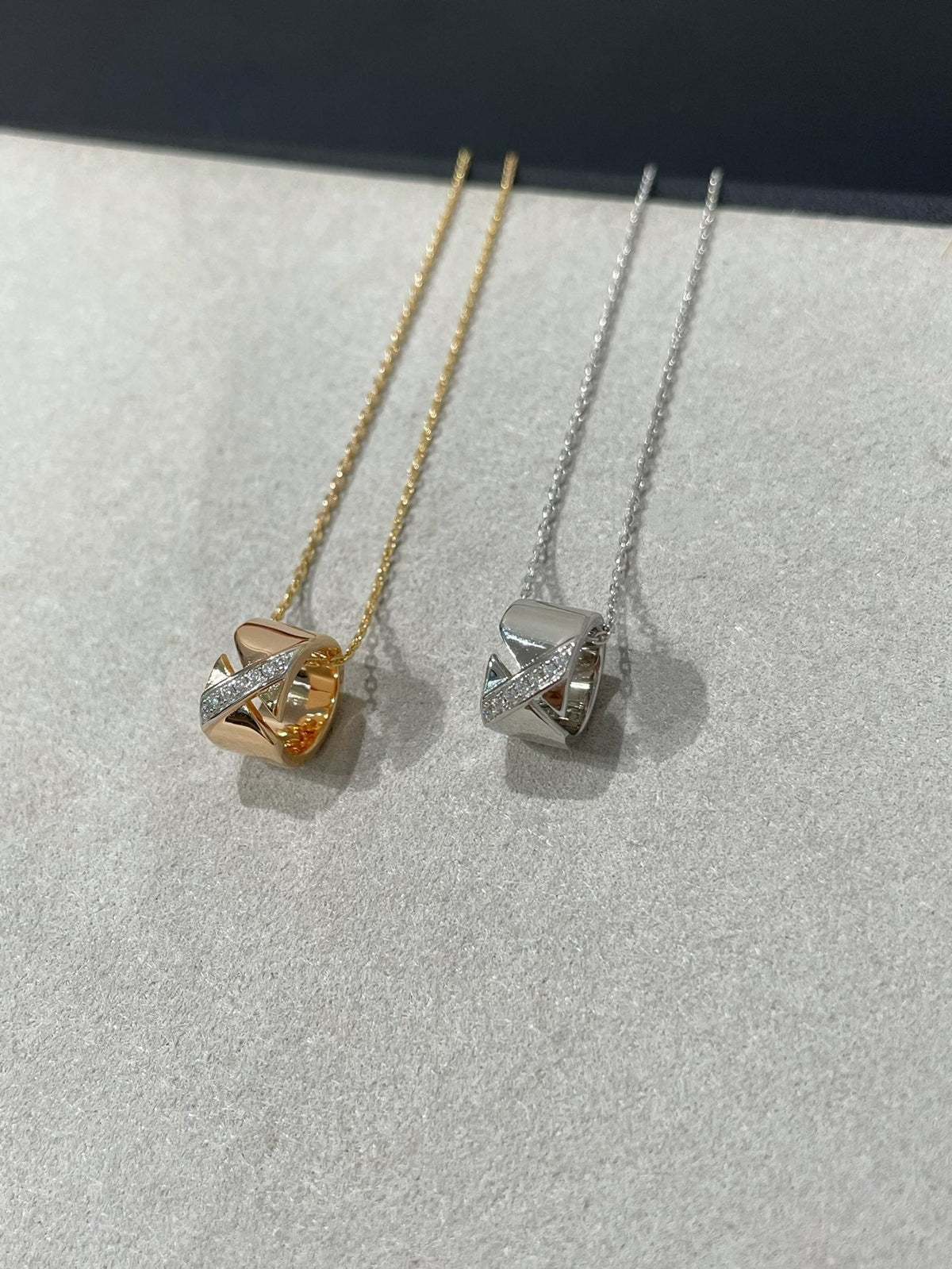 [Glow Muse]LIENS EVIDENCE DIAMOND NECKLACE
