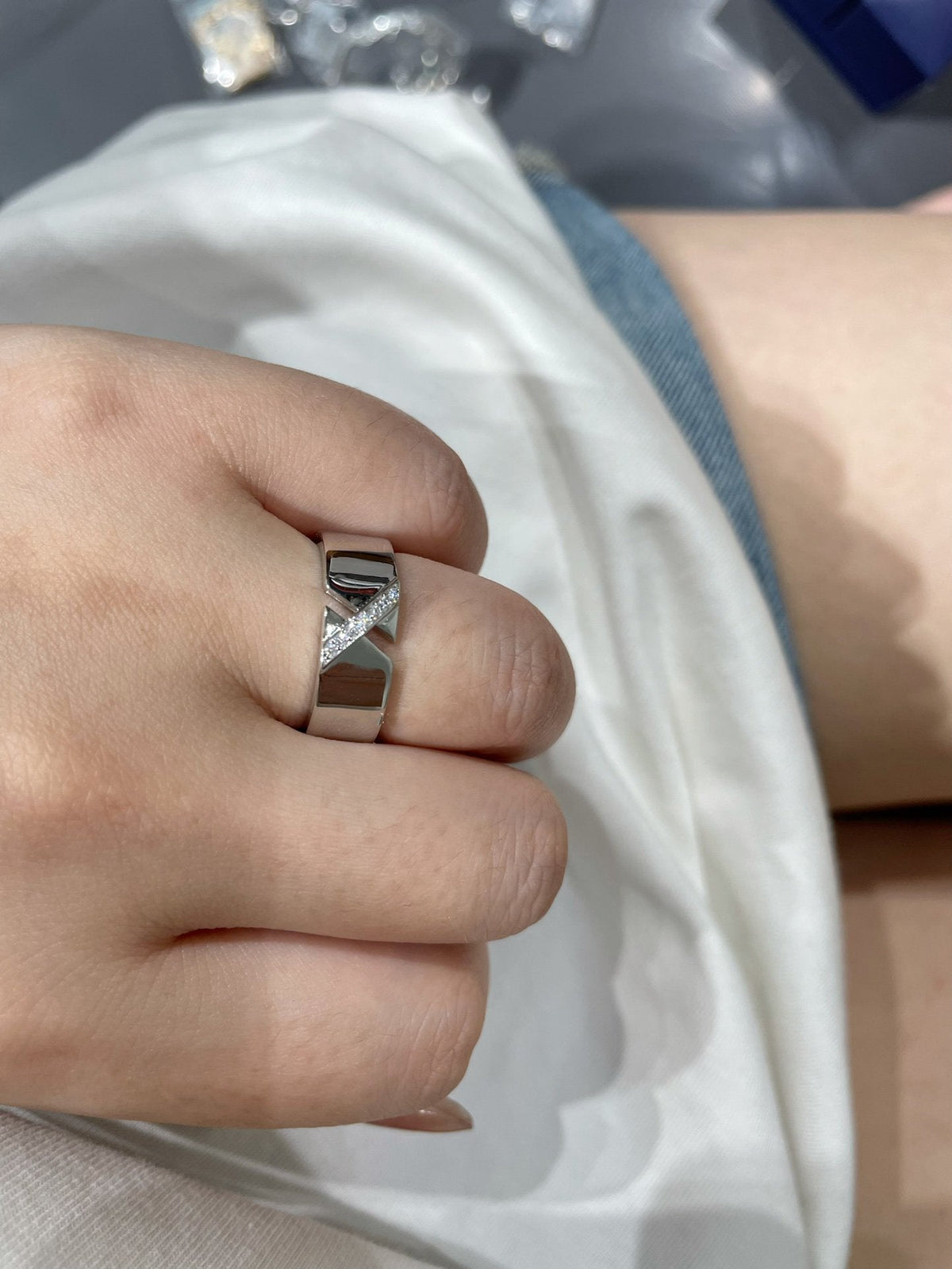 [Glow Muse]LIENS EVIDENCE DIAOMOND RING