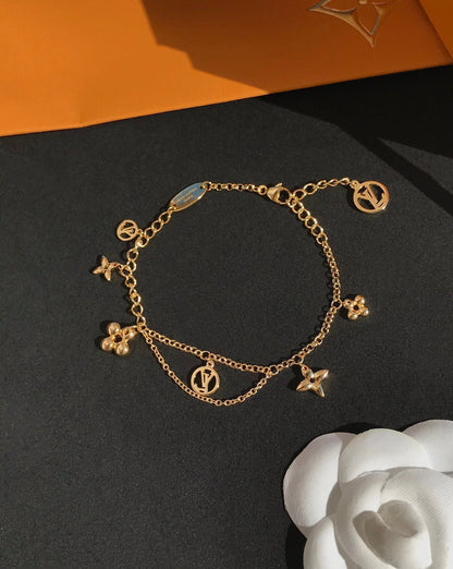 [Glow Muse]BLOOMING PINK GOLD MOP BRACELET