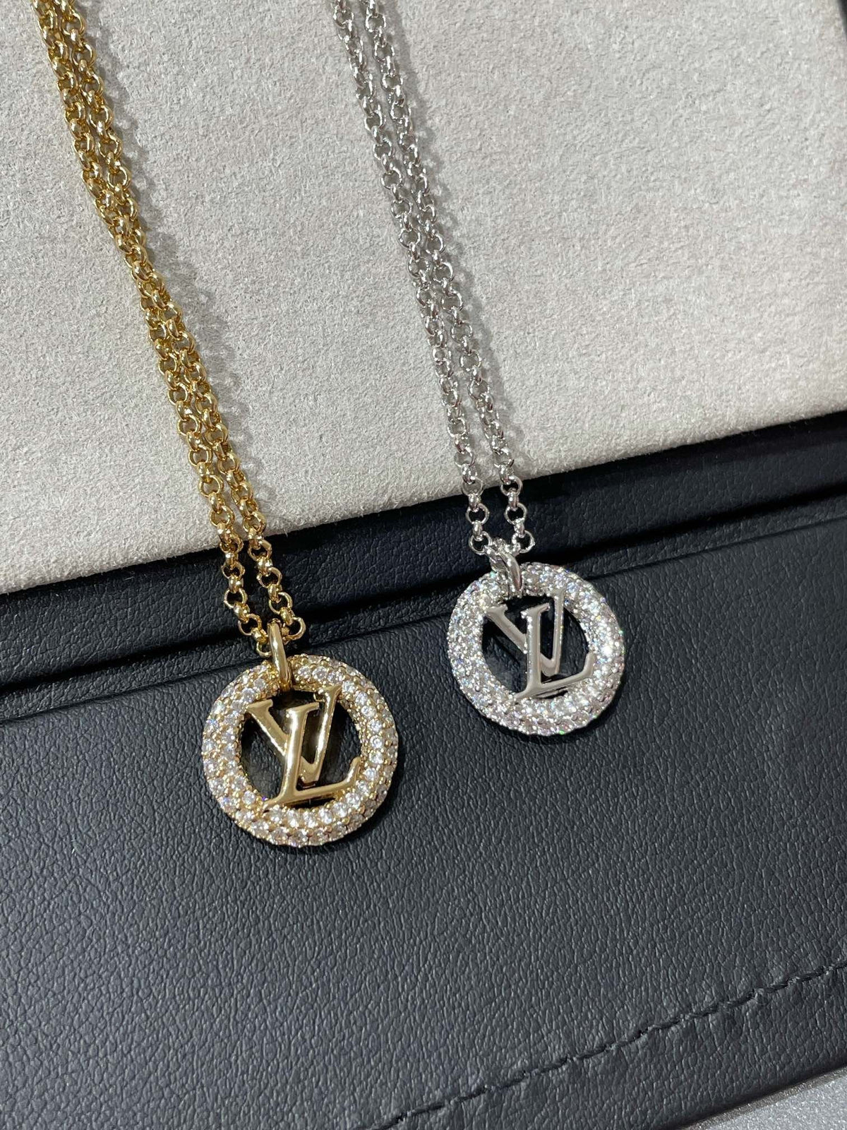 [Glow Muse]BY NIGHT DIAMOND PAVED NECKLACE