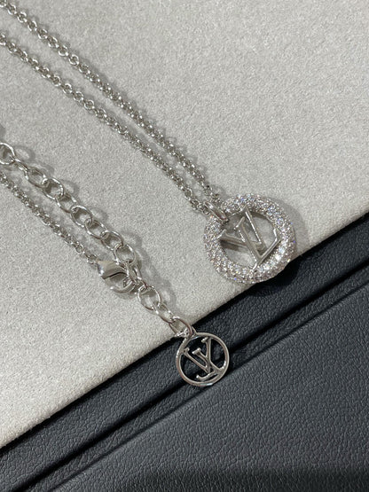 [Glow Muse]BY NIGHT DIAMOND PAVED NECKLACE