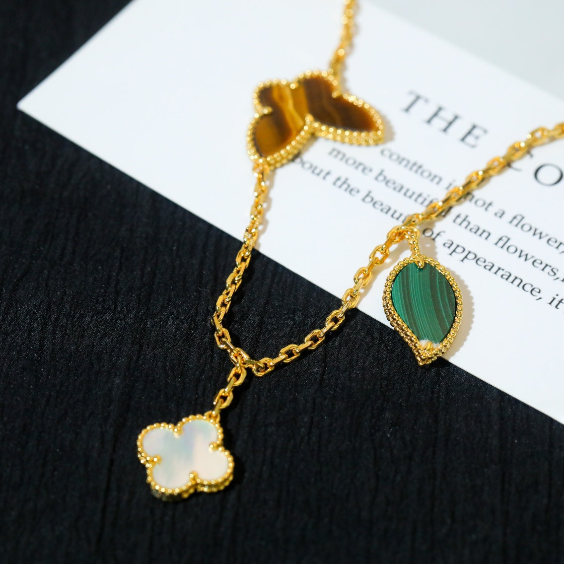 [Glow Muse]LUCKY SPRING 5 MOTIF GOLD BRACELET
