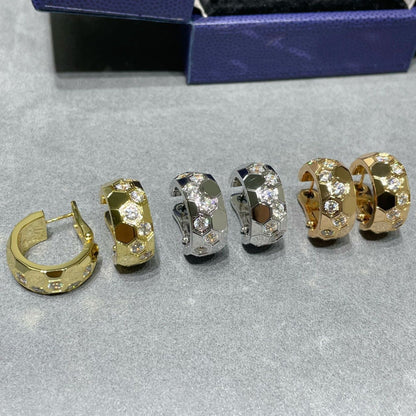 [Glow Muse]BEE LOVE DIAMOND HOOP EARRINGS