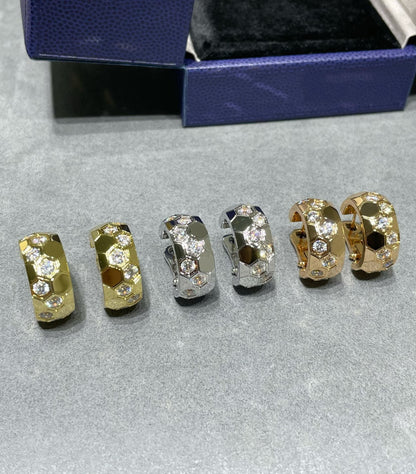 [Glow Muse]BEE LOVE DIAMOND HOOP EARRINGS