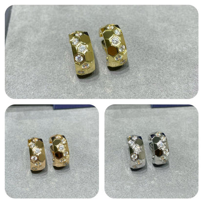 [Glow Muse]BEE LOVE DIAMOND HOOP EARRINGS