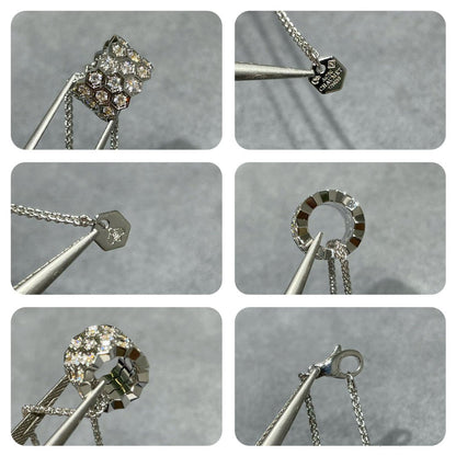 [Glow Muse]BEE LOVE DIAMOND PAVED 3 ROW NECKLACE