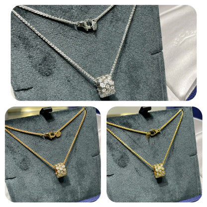 [Glow Muse]BEE LOVE DIAMOND PAVED 3 ROW NECKLACE