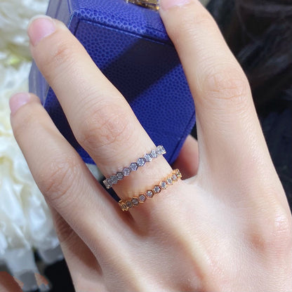 [Glow Muse]BEE LOVE DIAMOND PAVED SMALL RING
