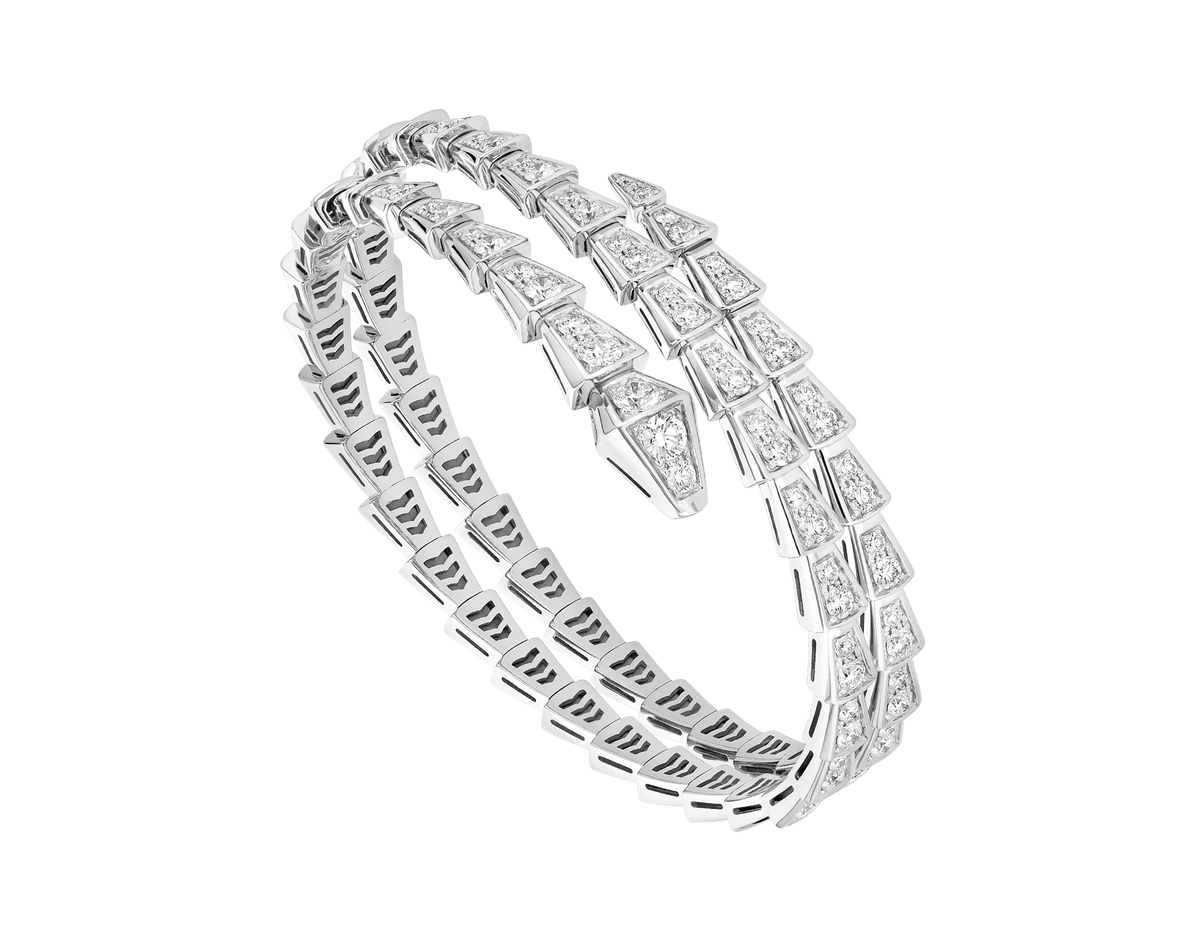 [Glow Muse]SERPENTI BRACELET SILVER DIAMOND DOUBLE ROW