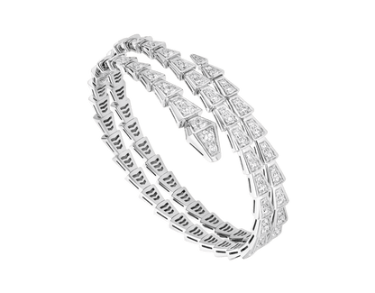 [Glow Muse]SERPENTI BRACELET SILVER DIAMOND DOUBLE ROW