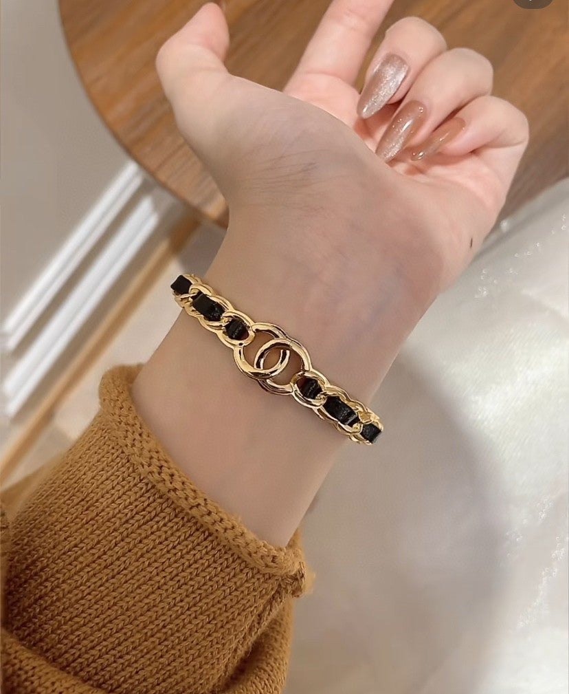 [Glow Muse]Double C Open Bangle