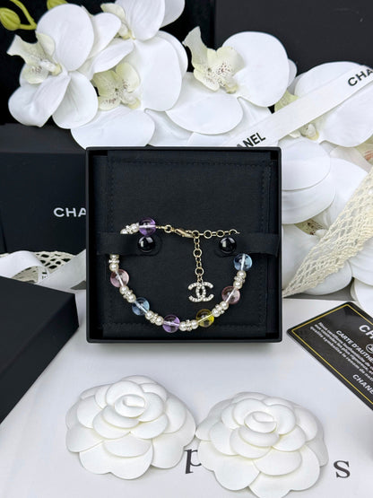 [Glow Muse]Colorful Transparent Resin Bracelet