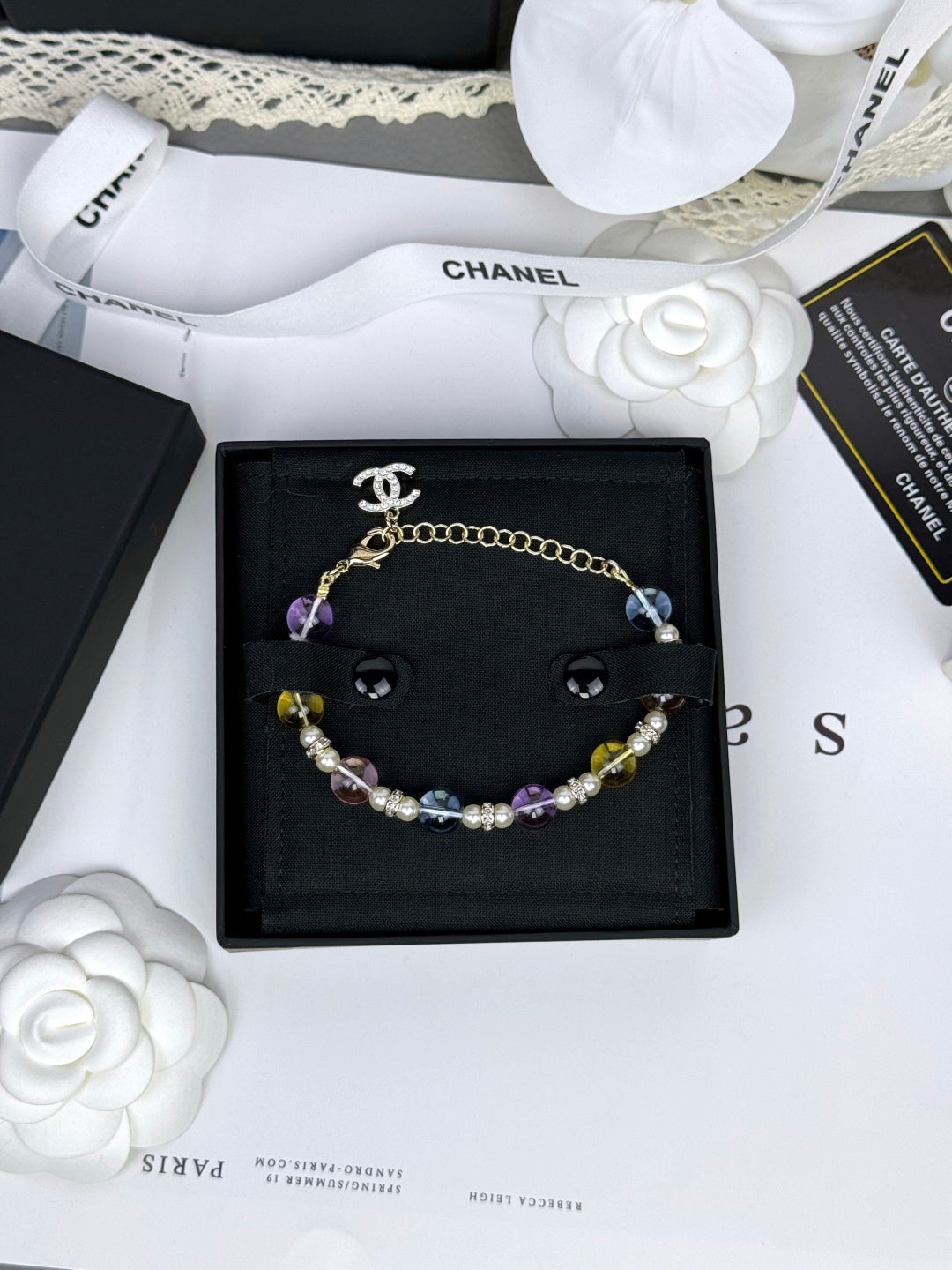 [Glow Muse]Colorful Transparent Resin Bracelet