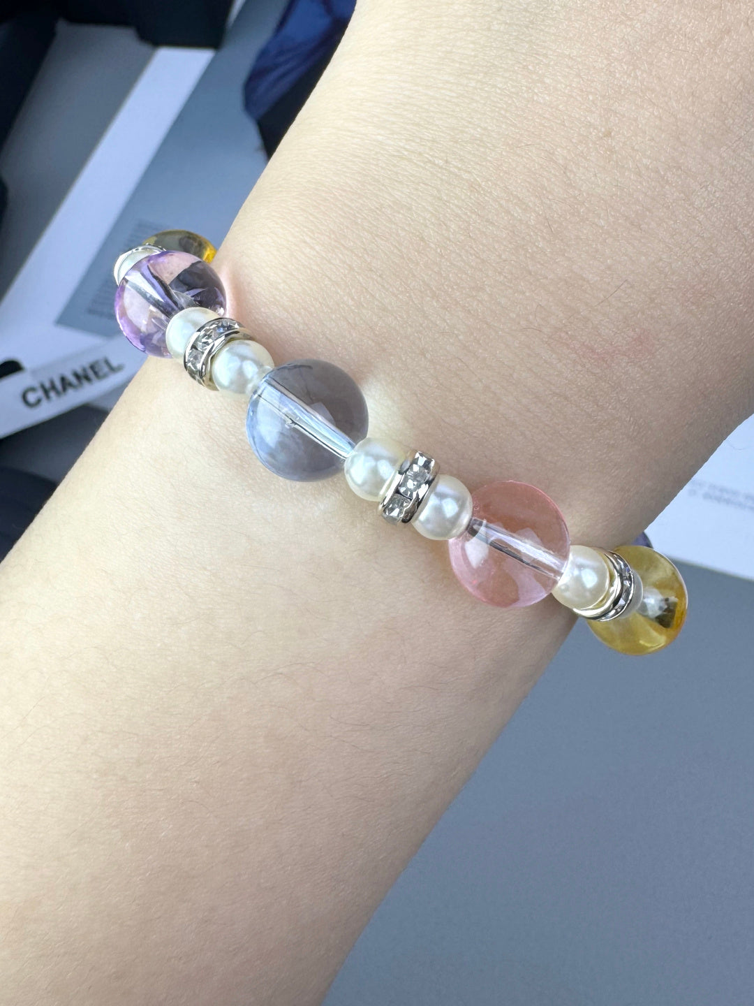 [Glow Muse]Colorful Transparent Resin Bracelet