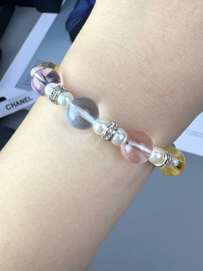 [Glow Muse]Colorful Transparent Resin Bracelet