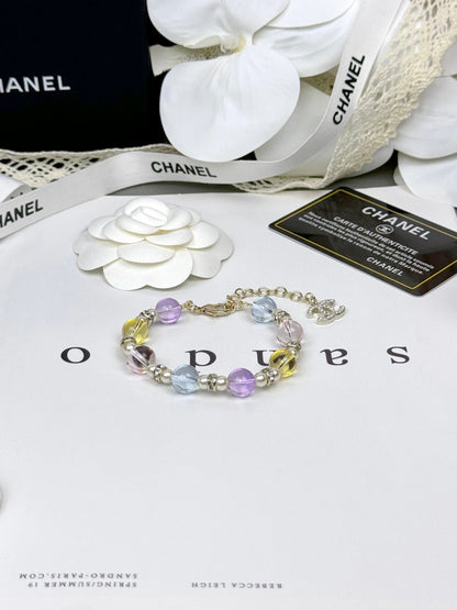 [Glow Muse]Colorful Transparent Resin Bracelet