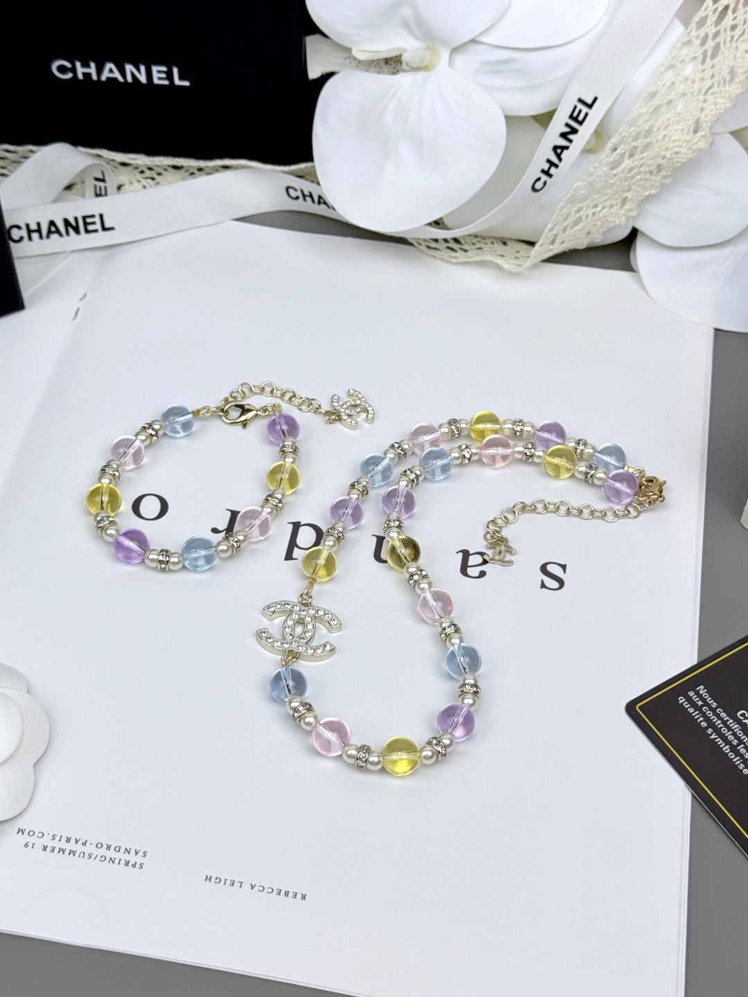 [Glow Muse]Colorful Transparent Resin Bracelet