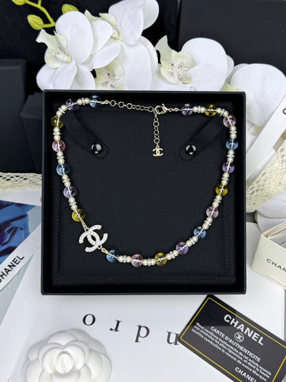 [Glow Muse]26C New Spring Collection Colorful Transparent Resin Necklace