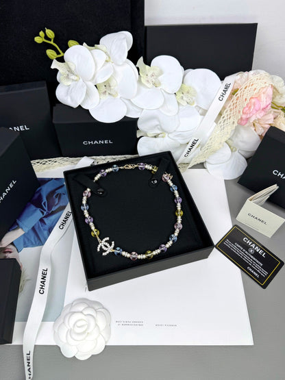 [Glow Muse]26C New Spring Collection Colorful Transparent Resin Necklace