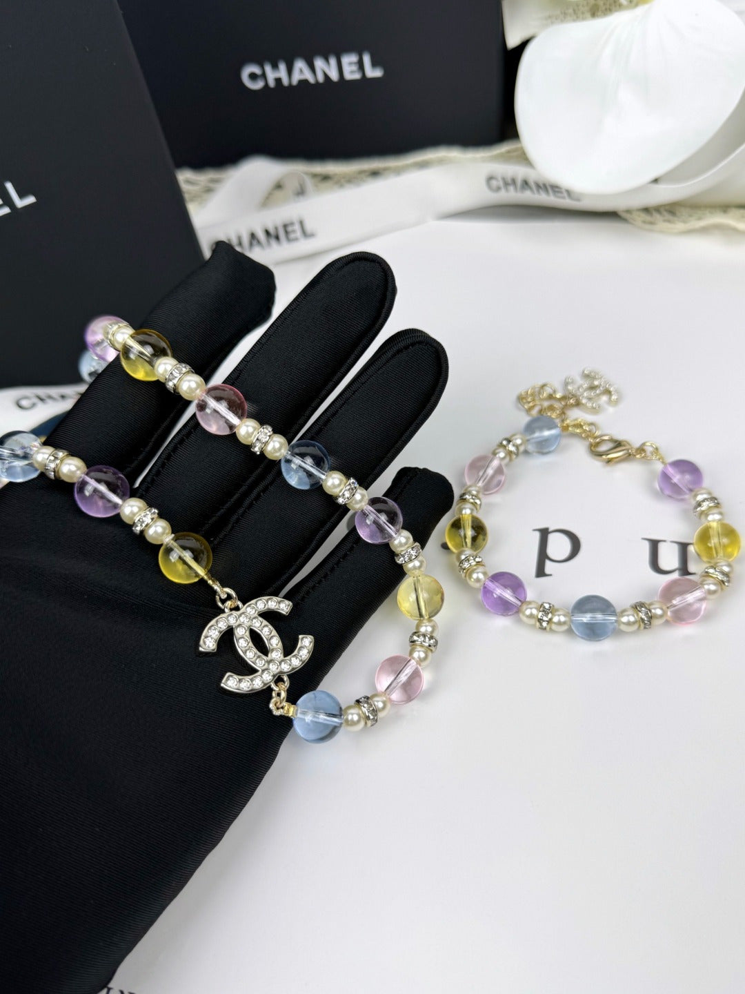 [Glow Muse]26C New Spring Collection Colorful Transparent Resin Necklace