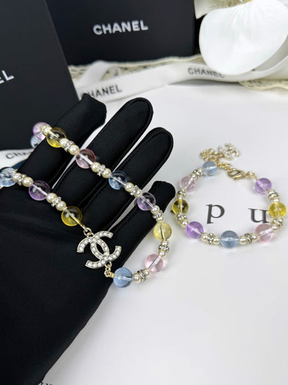 [Glow Muse]26C New Spring Collection Colorful Transparent Resin Necklace