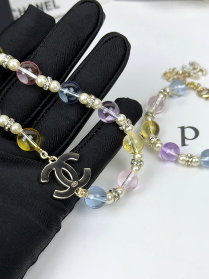 [Glow Muse]26C New Spring Collection Colorful Transparent Resin Necklace