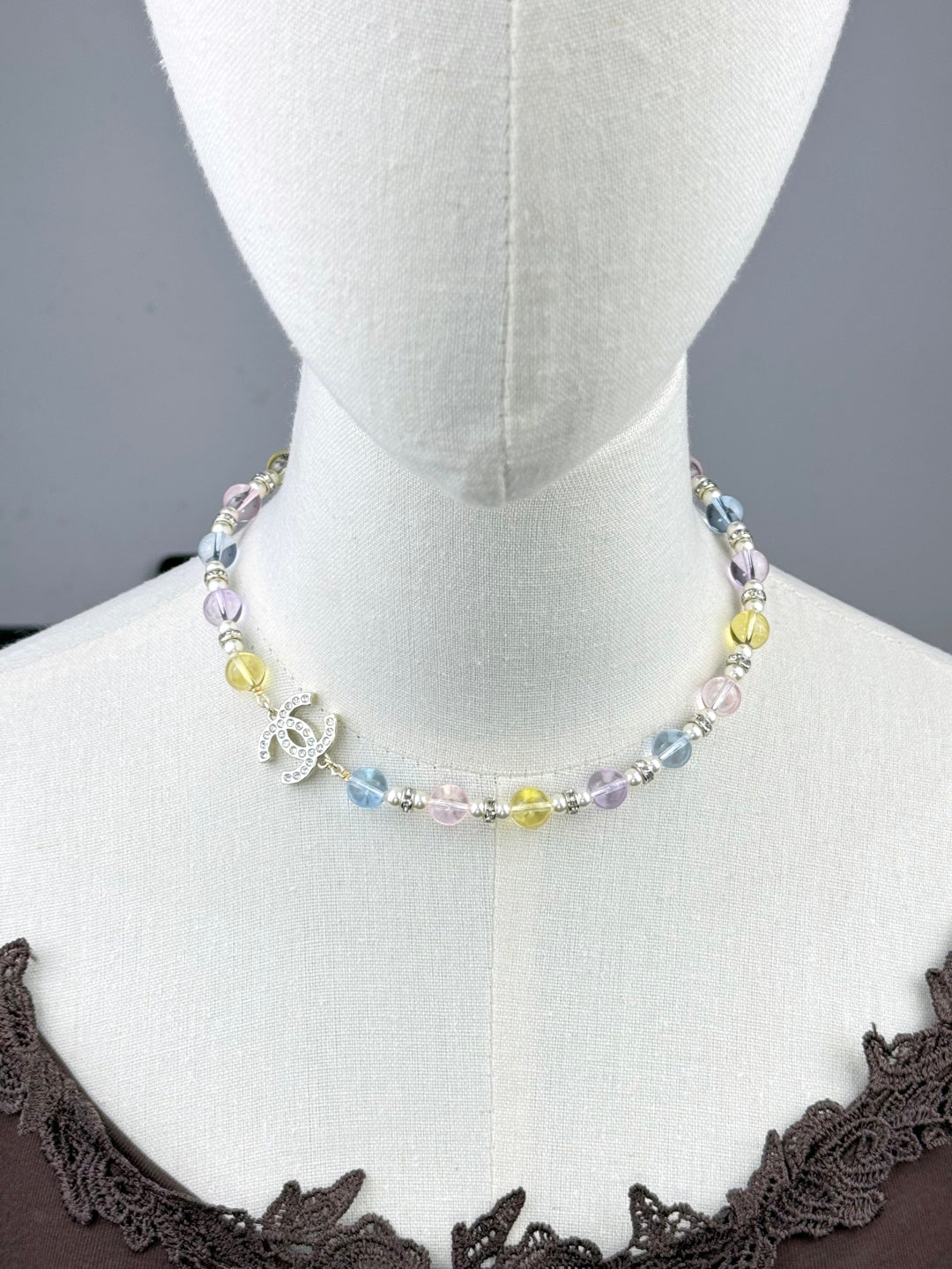 [Glow Muse]26C New Spring Collection Colorful Transparent Resin Necklace