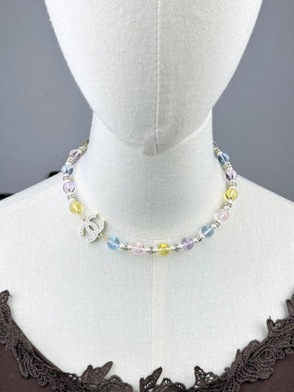 [Glow Muse]26C New Spring Collection Colorful Transparent Resin Necklace